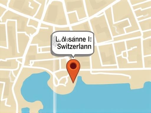 Carte montrant l'emplacement du bureau à Lausanne